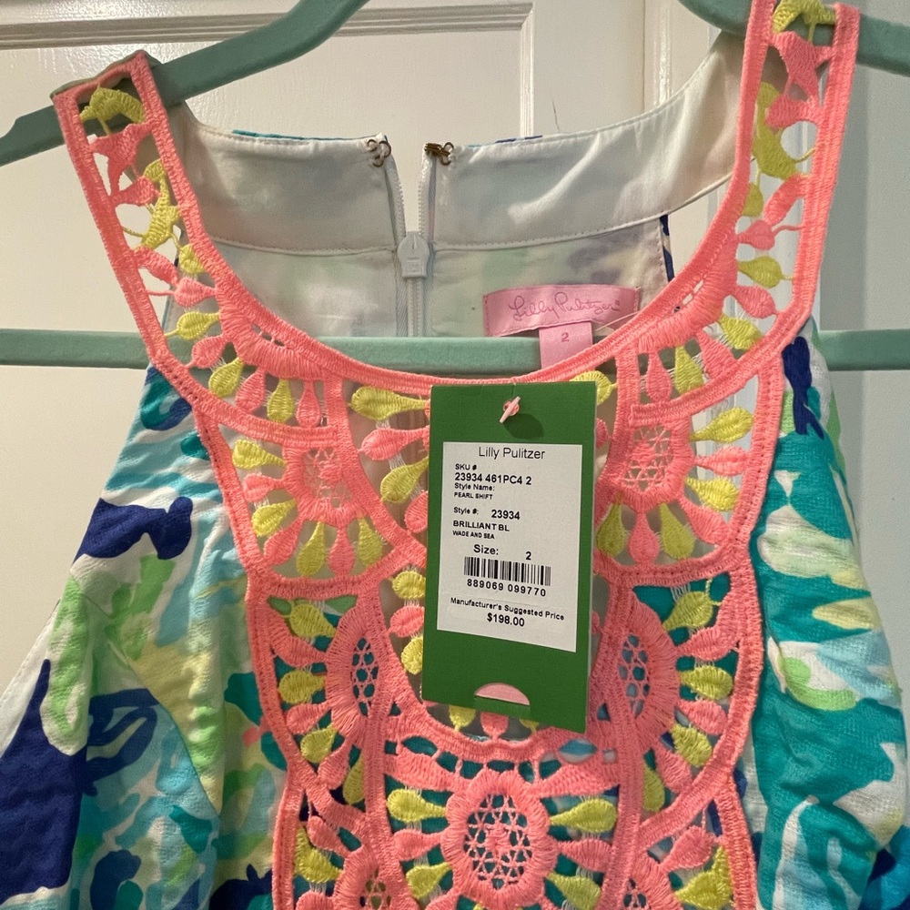 Lilly Pulitzer Multicolor Dress with Pink and Blue Accents